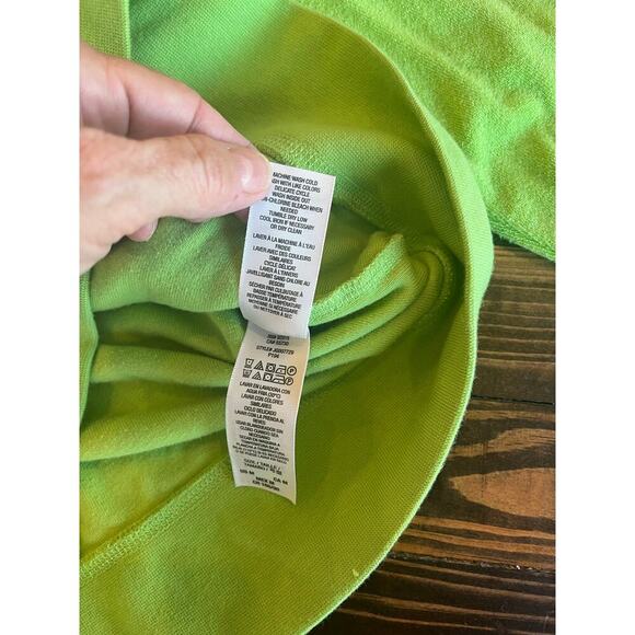 Juicy Couture Terry Cloth Tracksuit Jacket Women M Top Green Y2K Grunge Hooded - Picture 9 of 11